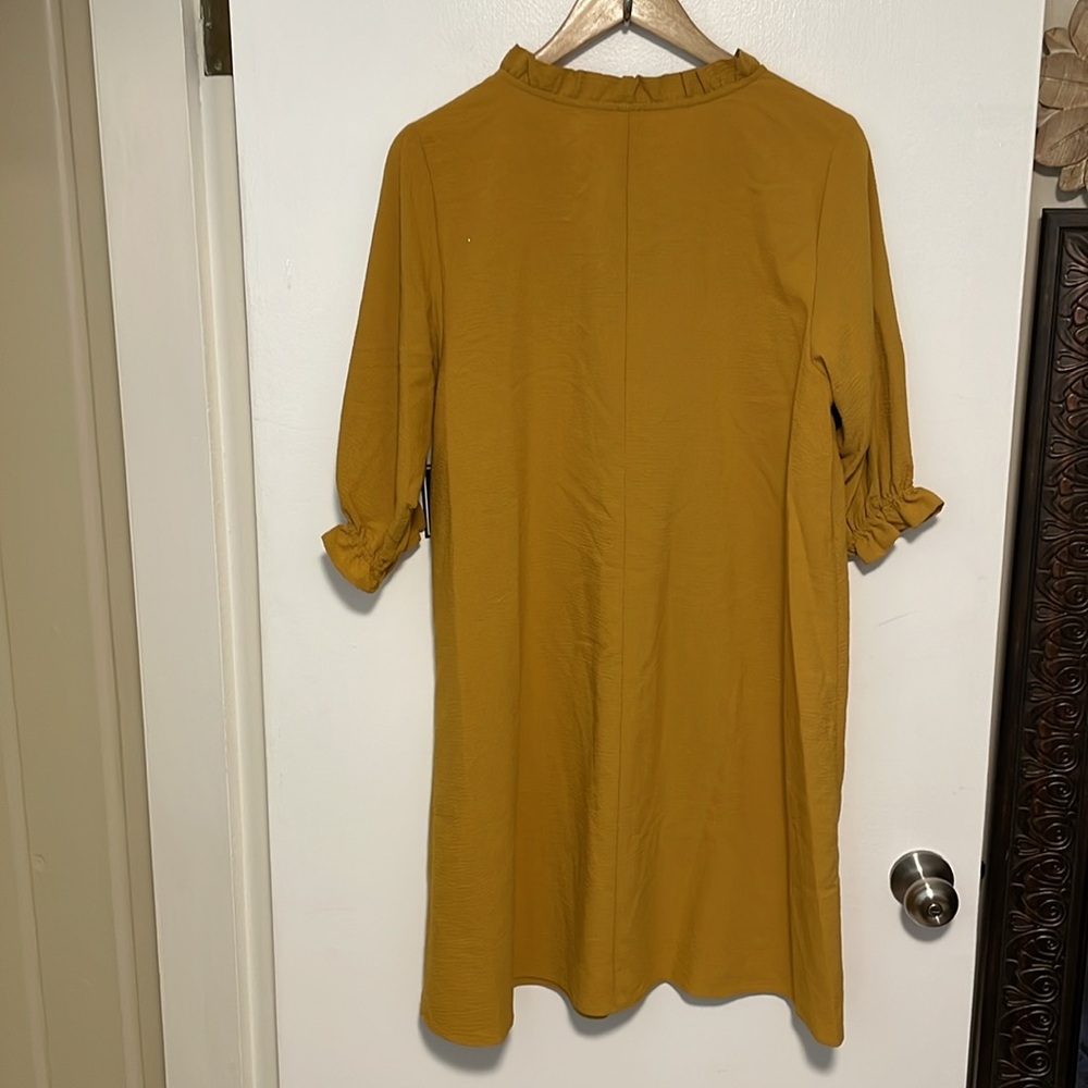 NWT Jessica Howard Mustard Shift Dress. 14 - Picture 6 of 7